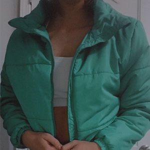 cropped bomber jacket